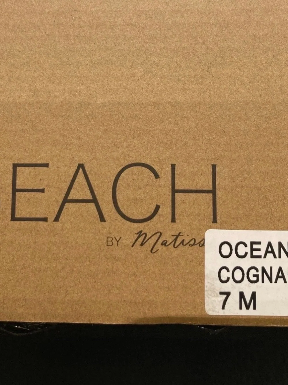 New Beach By Matisse Ocean Ave Cognac Platform Woven Sandals Size 7M With Box